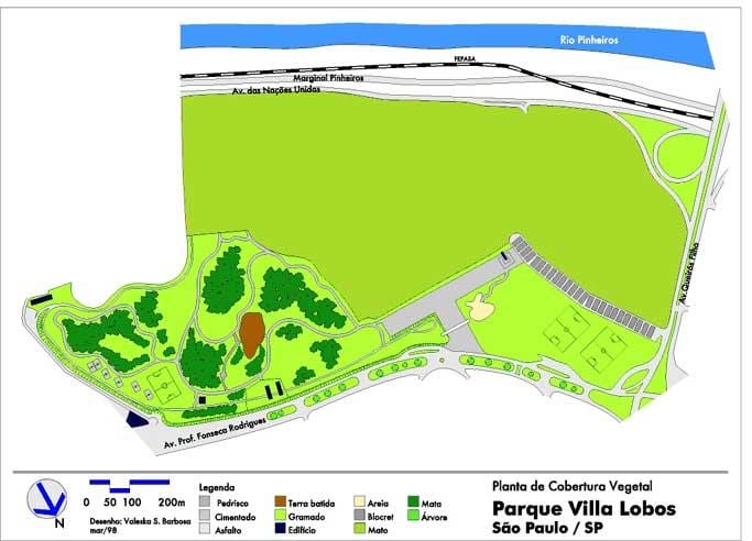 Mapa ng Villa-lobos Park