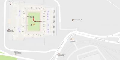 Mapa ng Arena sa mga taga Corinto - Access