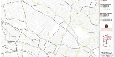 Mapa ng Aricanduva-Vila Formosa São Paulo - Kalsada