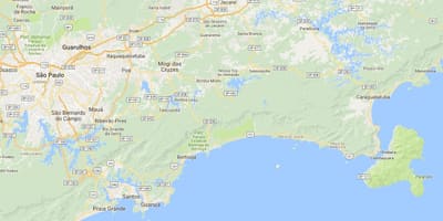 Mapa ng beach Perequê Mirim