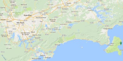 Mapa ng beach Saco gawin Eustáquio