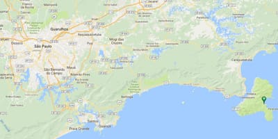 Mapa ng beach Vermelha