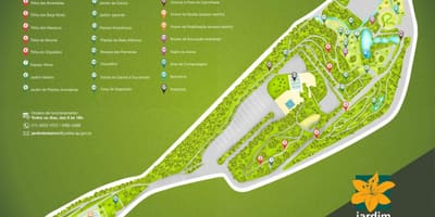 Mapa ng botanical garden Jundiaí
