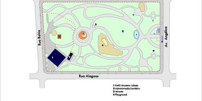 Mapa ng Buenos Aires São Paulo park