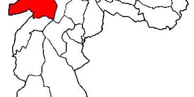 Mapa ng Butantã sub-prefecture São Paulo