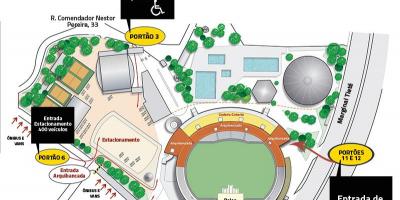 Mapa ng Canindé stadium