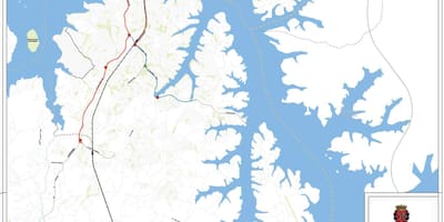 Mapa ng Capela gawin Socorro São Paulo - Kalsada
