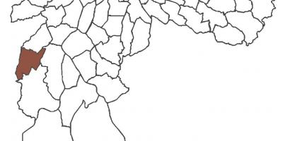 Mapa ng Capão Redondo distrito