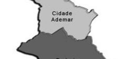 Mapa ng Cidade Ademar sub-prefecture