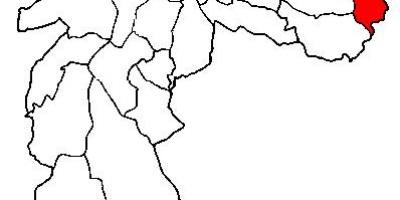 Mapa ng Cidade Tiradentes distrito