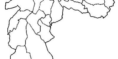 Mapa ng Freguesia gawin Ó sub-prefecture São Paulo