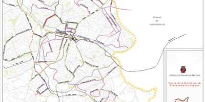 Mapa ng Guaianases São Paulo - Kalsada