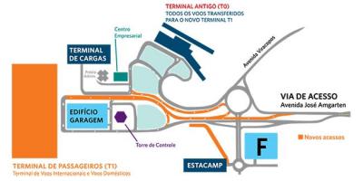 Mapa ng international airport Viracopos paradahan