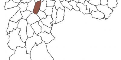 Mapa ng Itaim Bibi distrito