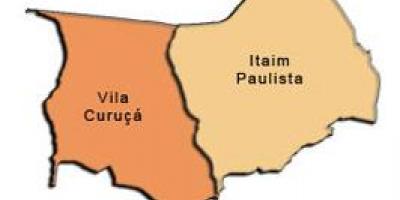 Mapa ng Itaim Paulista - Vila Curuçá sub-prefecture