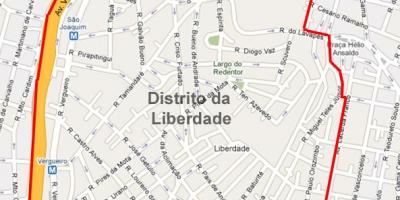 Mapa ng Liberdade São Paulo