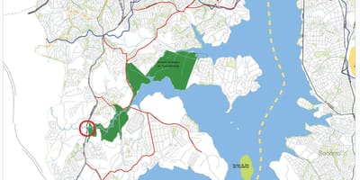 Mapa ng M'Boi Mirim São Paulo - Kalsada