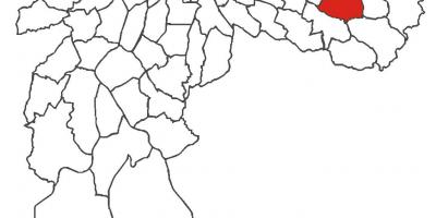 Mapa ng Parque gawin Carmo distrito