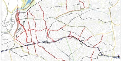 Mapa ng Penha São Paulo - Kalsada