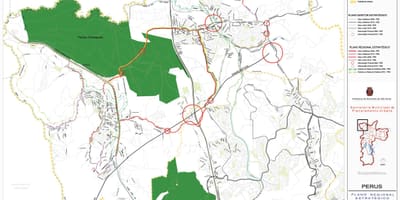 Mapa ng Perus São Paulo - Kalsada