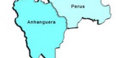 Mapa ng Perus sub-prefecture