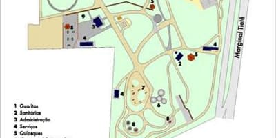 Mapa ng Piqueri São Paulo Park