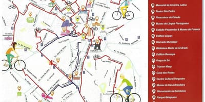 Mapa ng São Paulo bike path