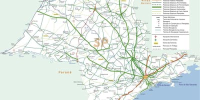 Mapa ng São Paulo highway