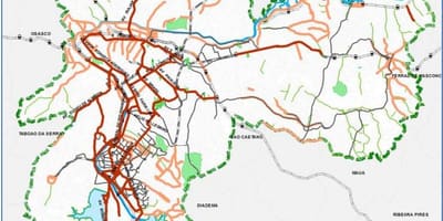 Mapa ng São Paulo pagbibisikleta landas