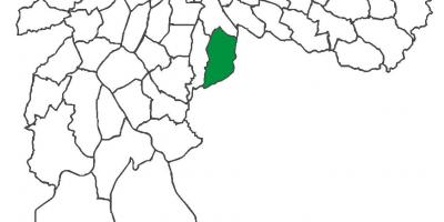 Mapa ng distrito Sacomã