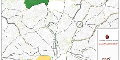 Mapa ng Santana São Paulo - Kalsada
