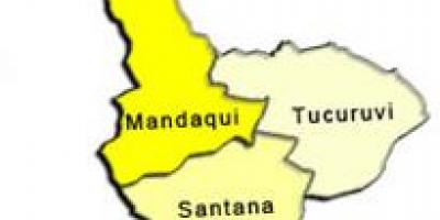 Mapa ng Santana sub-prefecture