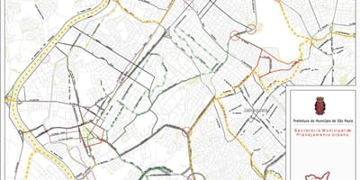 Mapa ng Santo Amaro São Paulo - Kalsada