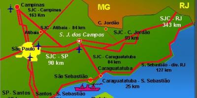 Mapa ng Sao Jose dos Campos airport