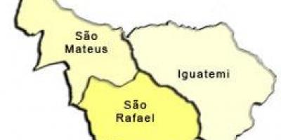 Mapa ng São Mateus sub-prefecture