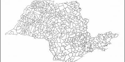 Mapa ng São Paulo birhen - munisipyo