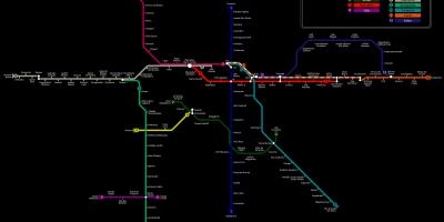 Mapa ng São Paulo CPTM metro