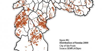 Mapa ng São Paulo favelas