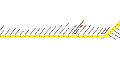 Mapa ng terminal Sacomã Expresso Tiradentes