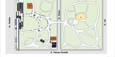 Mapa ng Trianon São Paulo Park