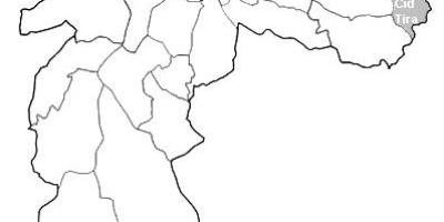 Mapa ng zone Leste 2 São Paulo